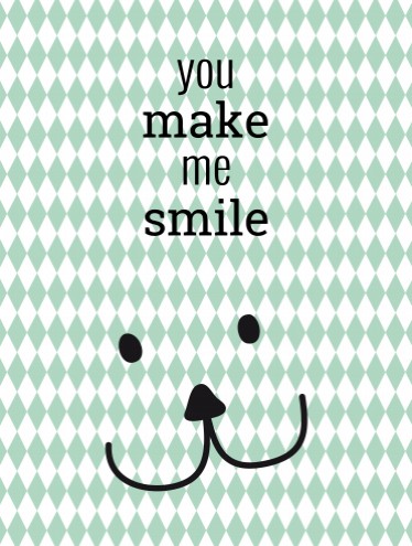 Poster You Make Me Smile voor