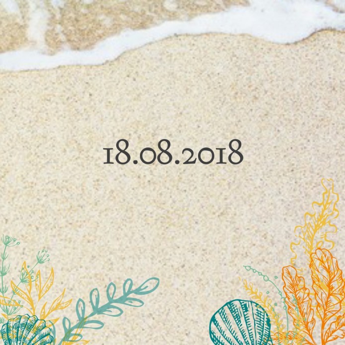 Save the date beach - We said yes voor