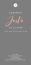 Hip geboortekaartje - Josta - DIY achter