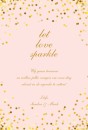 Save the Date - Gouden glitter achter
