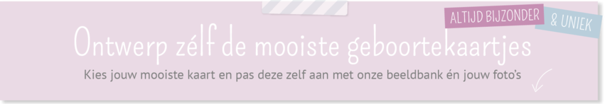 Geboortekaartjes zelf maken