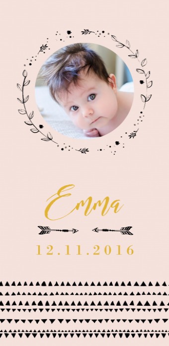 Hip geboortekaartje - Emma - DIY