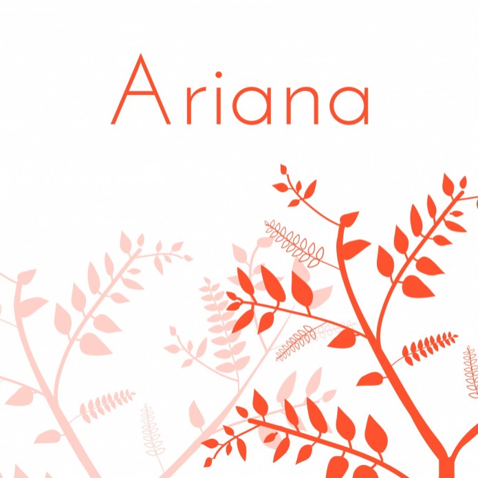 Strak geboortekaartje - Ariana