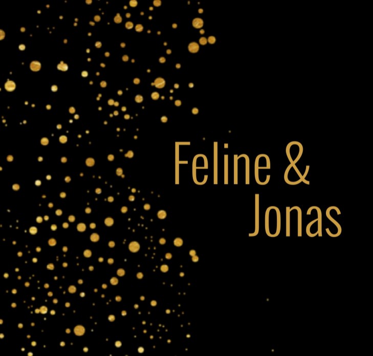 Trouwkaart theatervouw - Goudlook Sterrenhemel