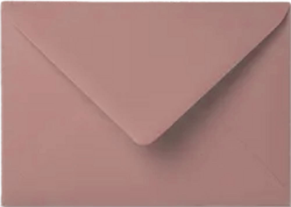 Envelop oudroze - 11 x 15,6 cm