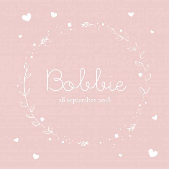Geboortekaartje Bobbie