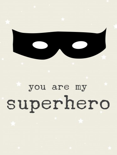 Poster Superhero voor