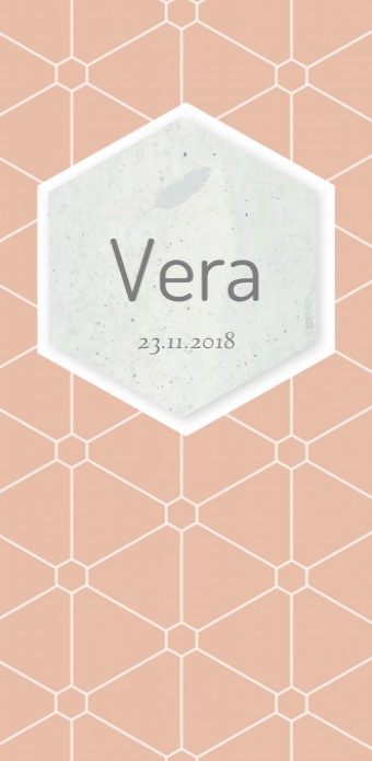 Scandinavisch geboortekaartje - Vera voor
