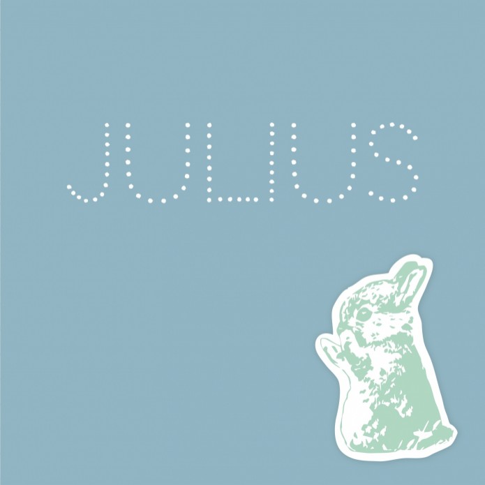 Stencil geboortekaartje - Julius voor