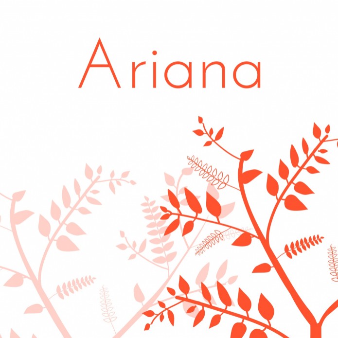 Strak geboortekaartje - Ariana voor