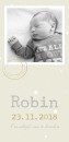 Foto geboortekaartje - Robin voor