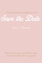 Save the date - Flowers achter