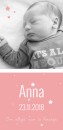 Strak geboortekaartje - Anna