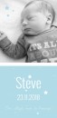 Strak geboortekaartje - Steve