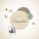 Vintage geboortekaartje - Chantal voor