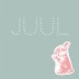 Stencil geboortekaartje - Juul