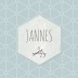 Strak geboortekaartje - Jannes
