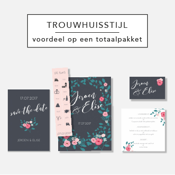 Trouwhuisstijl korting