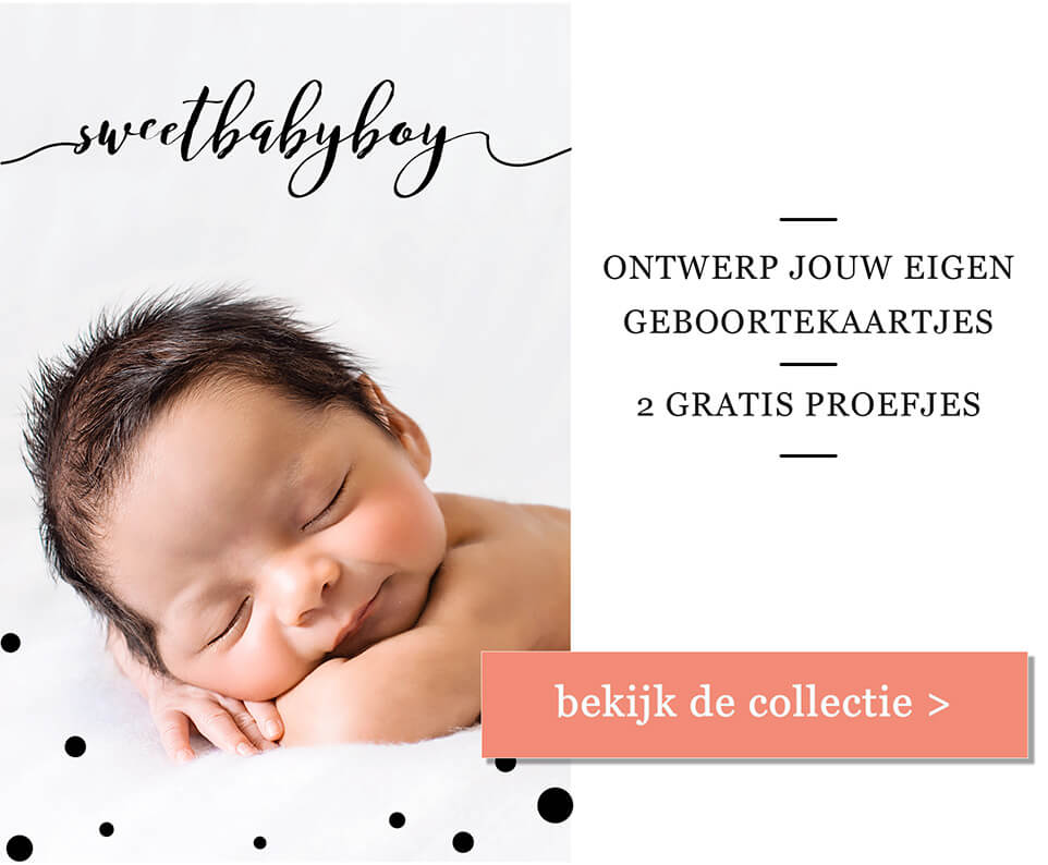 Zelf geboortekaartjes ontwerpen